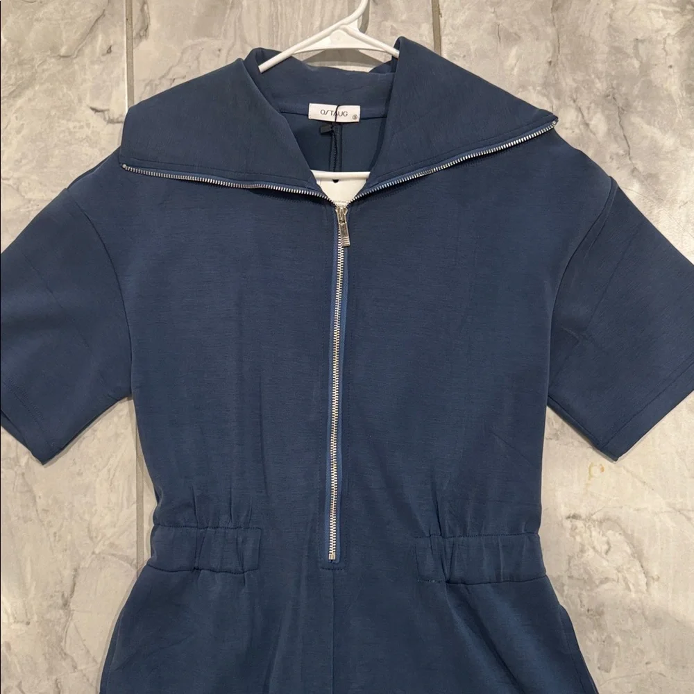 Navy Blue Womens One Piece - Picture 3 of 6